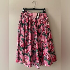 Vixen by Micheline Pitt floral swing skirt